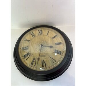 Working Metal‎ Craft Marble Face/stained Glass Look Wall Clock Quartz Movement